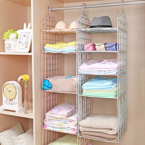 2/3/4 Layers Bag Storage Hanging Bag, Wardrobe Wall Mounted Fabric  Dustproof Storage Rack, Household Storage Artifact - Temu