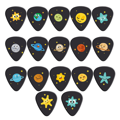 SOACH 10pcs/Lot 0.71mm thickness cartoon Vastness of the universe Star guitar picks pattern guitar strap guitar parts Guitar Acc ► Photo 1/6