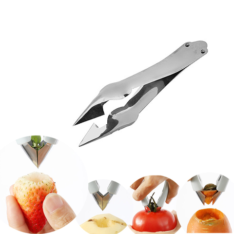 Strawberry Huller Fruit Peeler Pineapple Corer Slicer Cutter Stainless Steel Kitchen Knife Gadgets Pineapple Slicer Clips ► Photo 1/6