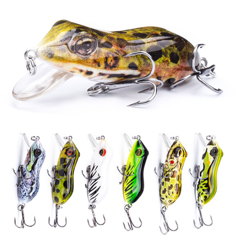 Agoie 63mm/10g Bionic Frog Fishing Lures Topwater Hard Fish Wobbler Artificial Fishing Crank Bait Floating Fishing Tackle ► Photo 1/6