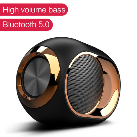 X6 Bluetooth 5.0 Speaker TWS Portable Wireless Loudspeakers For Phone PC Waterproof Outdoor Stereo Music Support TF AUX USB FM ► Photo 1/6