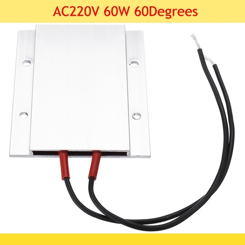 60/80/100/120/150 Degrees 220V Constant Temperature Ceramic Aluminum Heater PTC Heating Plate Element Shell thermistor 77*62mm ► Photo 1/6