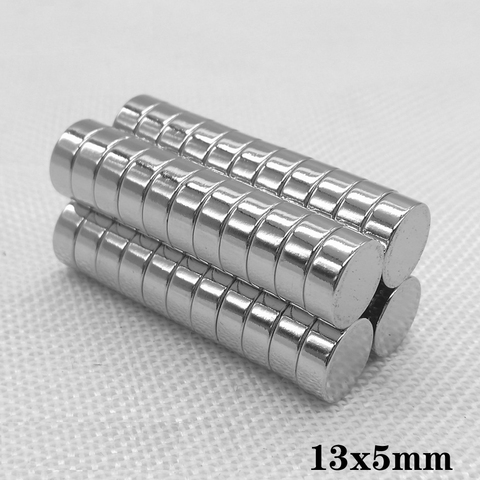 5~100PCS 13x5 mm Neodymium Magnets Strong 13mm x 5mm Permanent Round Magnet sheet 13x5mm Powerful Magnetic Magnets  Disc 13*5 mm ► Photo 1/6