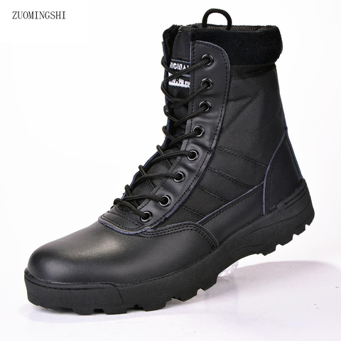 Winter new us Military leather boots for men Combat bot Infantry tactical boots askeri bot army bots army shoes erkek ayakkabi ► Photo 1/5