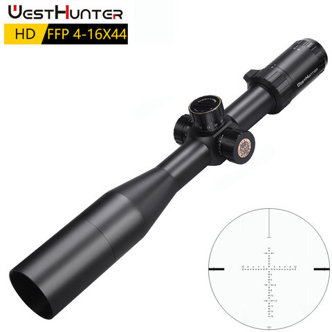 WESTHUNTER HD 4-16X44 FFP Riflescopes First Focal Plane Hunting Scope Big Side Wheel Tactical Sights Lock Reset Fits .308 Win ► Photo 1/6