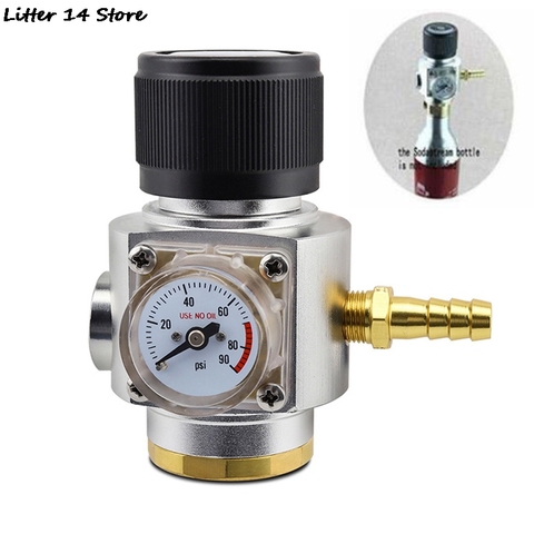 Sodastream CO2 Mini Gas Regulator CO2 Charger Kit 0-90 PSI Corny Cornelius Keg Charger For European Soda Stream Beer Kegerator ► Photo 1/6