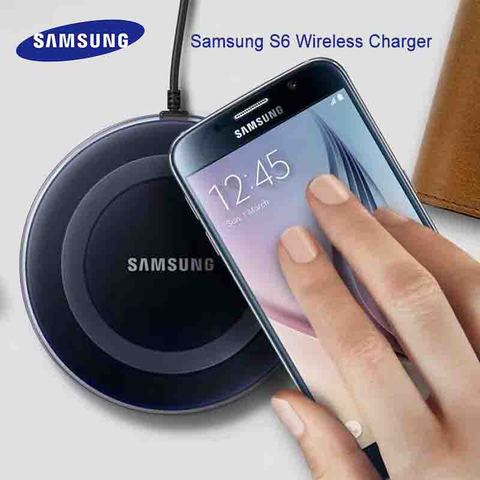 Samsung QI Original Wireless Charger, Charging Adapter for Galaxy S6, S7 Edge, S8, S9, S10 Plus, Note 5, for iPhone 11 Pro, XR, ► Photo 1/4