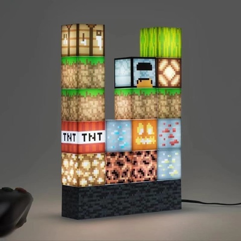 Minecraft Steve Figure Model Stitching Lamp Diy Blocks Building Light Usb Rechargable Button Type Lamp Decsktop Decoration Toy Price History Review Aliexpress Seller Shop Store Alitools Io