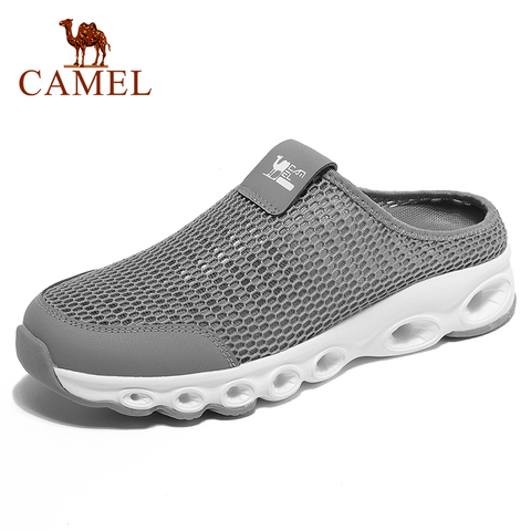 CAMEL Trendy Summer Casual Lightweight  Breathable  Outdoor Mesh  Men shoes Women Sandals Sneaker Slip-On Gray  Footwear ► Photo 1/6