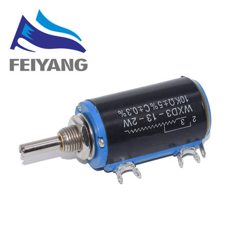 1pcs WXD3-13-2W 103 Shaft Dia 1K/2.2K/3.3K/4.7K/5.6K/10K/22K/33K/47K/100K Ohm Rotary side Multiturn Potentiometer ► Photo 1/3