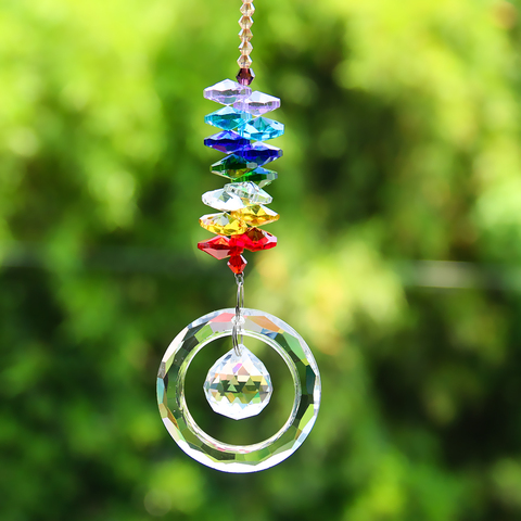 DIY Multicolor Crystals Beads Clear Chandelier Crystals Pendants Hanging Ornament Suncatcher Prisms Garden Decor Accessories ► Photo 1/6