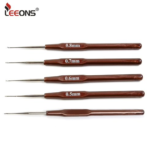 Leeons New Hook-Needle Crochet Locks 4Pcs/Lot Ventilating Needles For Wig Making Crochet Dreadlocks Braids Weaving Needles Tool ► Photo 1/6