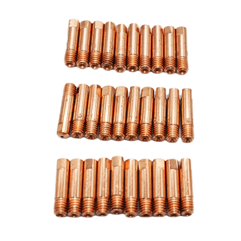 10 Pc/set Tip Gas Nozzle MB-15AK M6*25mm Welding Torch Contact Contact Tip Gas Nozzle  0.8/1.0/1.2mm ► Photo 1/6