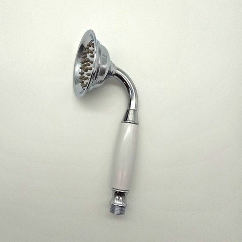 Zloog Antique Victorian Shower Head Bathroom Plastic Handheld Chrome Polished Shower Handset for Faucet Taps ► Photo 1/6