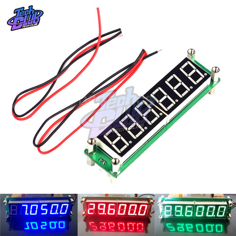 DC 8V-15V RF Signal Frequency Counter Cymometer Blue/Red/Green 6 Bit Tube LED Digital Tester 0.1 to 60MHz Cymometer Meter Tester ► Photo 1/6