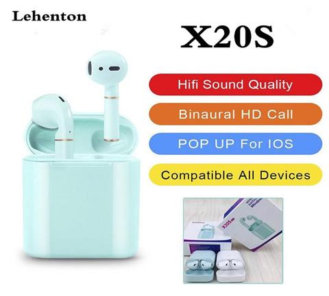 Wireless Headphones X20S TWS Bluetooth earphones Touch Control Earphone HIFI Sound Binaural HD Call Wireless Bluetooh earphones ► Photo 1/6