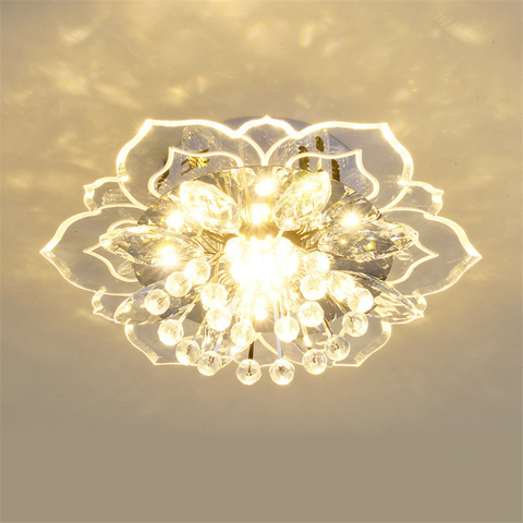 crystal lamp ceiling lights Flowers Chandelier for living room Decoration indoor lighting corridor lamps Colorful light fixtures ► Photo 1/5