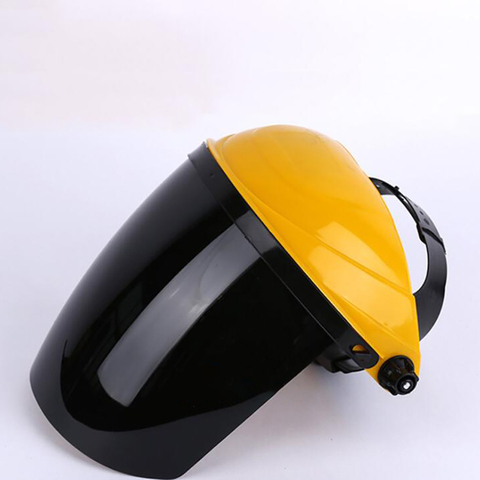 Fiberglass Welding Helmet with Ratchet Headgear Adjustable Welding Safety mask Protective PC Helmet, Clear/Black/Gray/Green Lens ► Photo 1/4