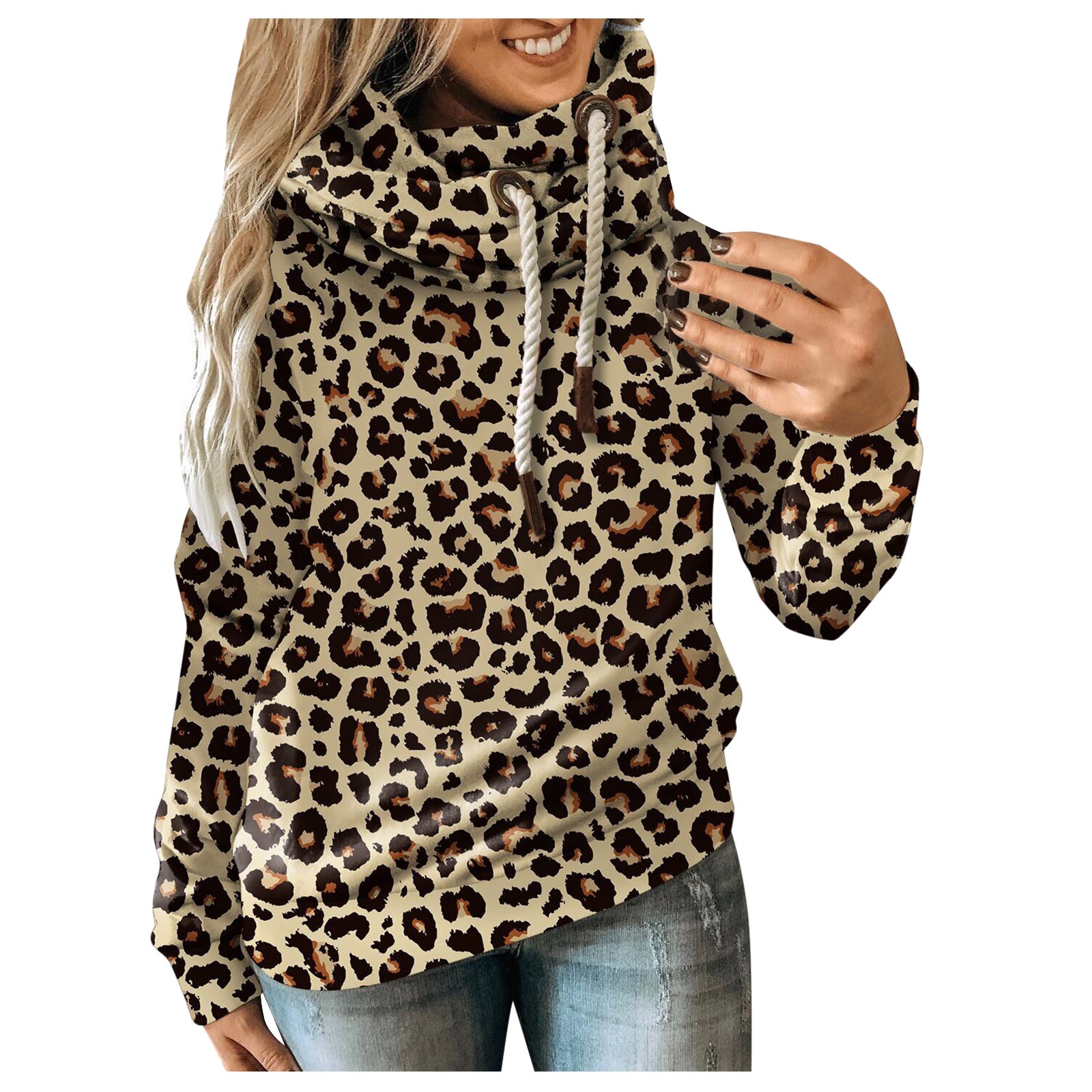 Autumn Winter Leopard Sweatshirts Women Hooded Print Leopard Hoodies Casual  Camo Splice Drawstring Pullover Hoodie Fashion Top - Price history & Review  | AliExpress Seller - Shop5075253 Store 