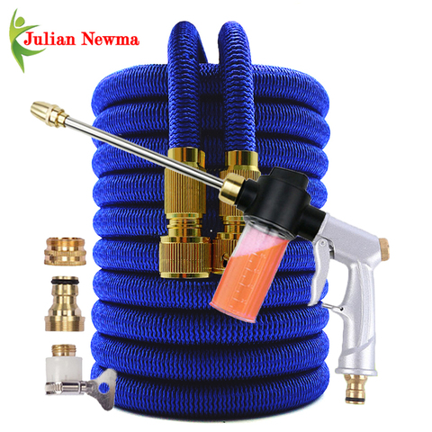 Watering Hose Magic Garden Hose 1/2 Expandable Flexible High Pressure Car Wash Hoses Foam Spray Gun Irrigation Garden Supplies ► Photo 1/6