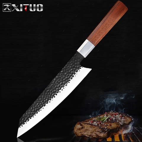 XITUO High Quality Chef Knife High Carbon Stainless Steel Handmade Knife Sliced Cleaver  Kiritsuke Gyuto Knife Cooking Tool New ► Photo 1/6