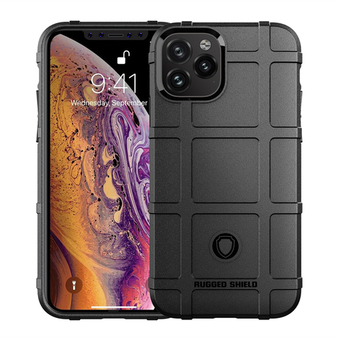 Rugged Shield Case for iPhone 12 mini 11 Pro Xs Max iPhone XR X SE 7 8 Plus Thick Solid Armor Tactical Shockproof Back Cover ► Photo 1/6