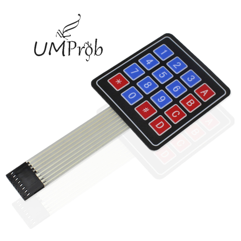 16 Key Membrane Switch Keypad 4X4 Matrix Keyboard for arduino Diy Kit ► Photo 1/3