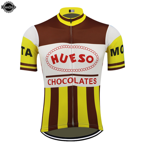 HUESO cycling jersey men short sleeve ropa ciclismo bike wear mtb jersey triathlon top cycling clothing maillot ciclismo ► Photo 1/2