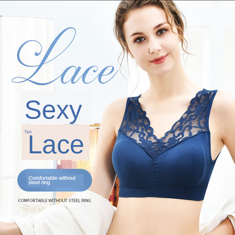 35-100kg)Big Size Sexy Lace Free Wire Underwear Women Push Up Bra with Pad  Kpop Fashion Cozy Chest Wrap Undies Wholesale - Price history & Review, AliExpress Seller - JiaoAmple Store