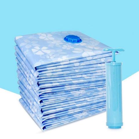 11PCS Thickened Vacuum Bag With Hand Air Pump Reusable Blanket Clothes Quilt Storage Bag Organizer Foldable Compressed Bag ► Photo 1/6