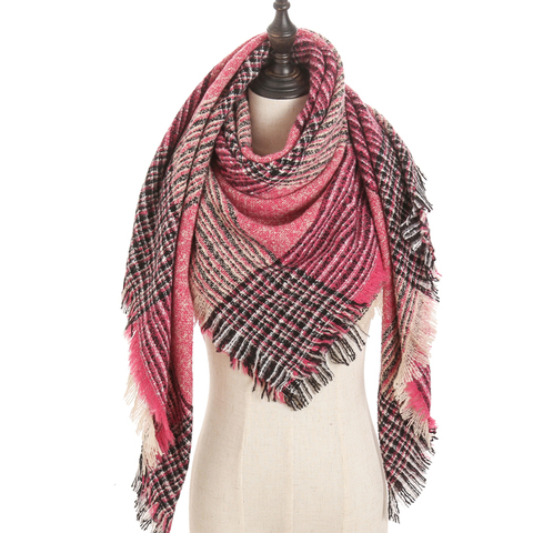 new 2022 women scarf wintet cashmere scarves for lady shawls and wraps pashmina triangle knitted soft neck bandana foulard ► Photo 1/6