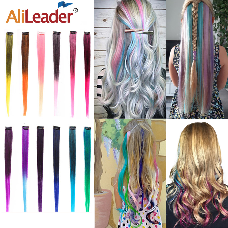 AliLeader Made 57 Colors 50CM Single Clip In One Piece Hair Extensions  Synthetic Long Straight Ombre Grey Red Rainbow Hair Piece - Price history &  Review | AliExpress Seller - AliLeader Official Store | Alitools.io