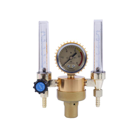 Dual Output Argon Regulator Flowmeter G5/8 Inlet, 15MPA, Argon Gas Meter Pressure Reducing Valve for Argon Arc Welding Machine ► Photo 1/3