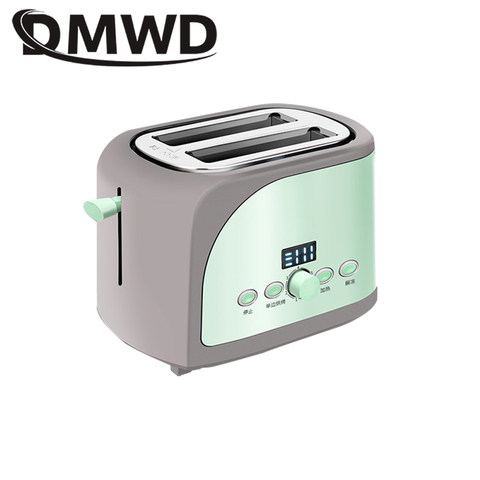 DMWD Stainless Steel Bread Maker Electric Toaster Cake Toast Sandwich Oven Grill 2 Slices Automatic Breakfast Baking Machine EU ► Photo 1/1