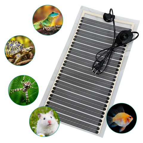 Reptile Heating Pad Heat Warm Pad Incubator Mat For Lizard Turtle Snake Adjustable Temperature Controller EU/US Plug 5-35W ► Photo 1/6