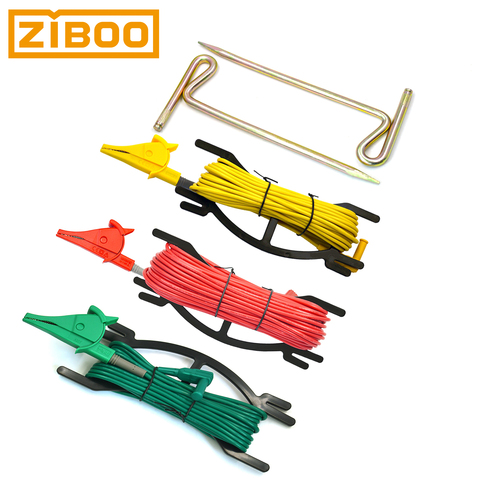 ZIBOO UT-L35 Ground Test Kit with Earth Nail,Use for Earth Ground Resistance Tester,Earth Ground Testing,with 4mm Banana Plug. ► Photo 1/6