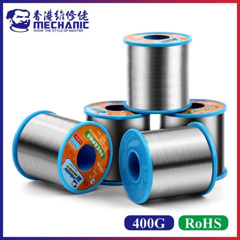 MECHANIC 400g 0.3/0.4/0.5/0.6/0.8mm Rosin Core Lead-Free 210℃ Melting Point Solder Wire Welding Flux 1.0-3.0% Iron Cable Reel ► Photo 1/6