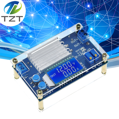 12A constant voltage constant current LCD digital voltage current display adjustable step-down power supply module ► Photo 1/6