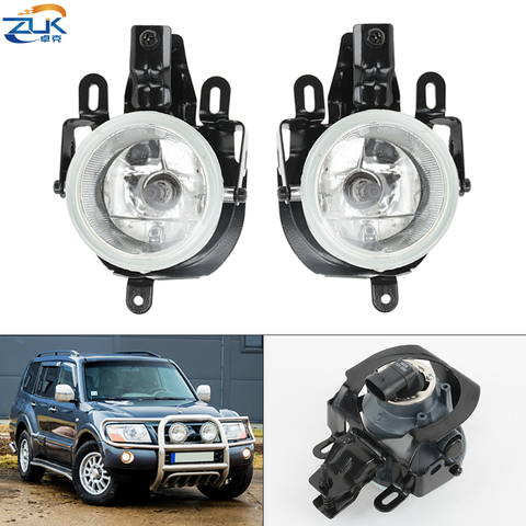 ZUK Car Front Bumper Fog Light Fog Lamp For Mitsubishi Pajero V73 Montero 2004 2005 2006 Foglight Foglamp Reflector ► Photo 1/6