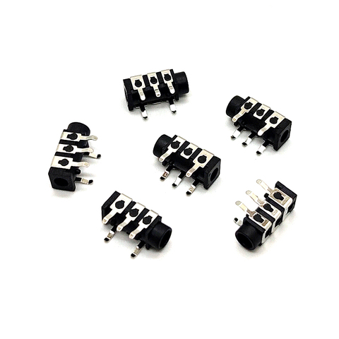50pcs SMD 3.5mm Stereo Audio Socket Phone Jack Connector 3-Pin PCB Mount ► Photo 1/5