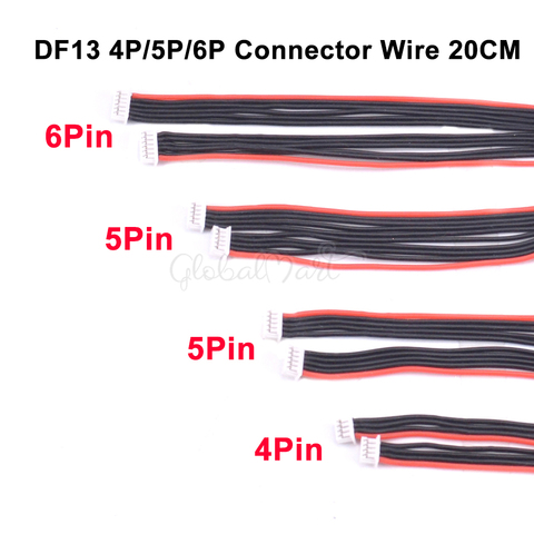 8pcs/lot APM 2.6 APM 2.8 Pixhawk PX4 Flight Control Cable DF13 4p / 5p / 6p Position Connector 20cm Length 4pin & 5pin & 6pin ► Photo 1/5