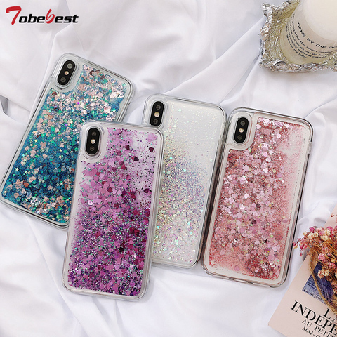 Fashion Glitter Liquid Silicone Case For Xiaomi Redmi Note 9 9S 8 8T 7 6 5 Pro 9A 9C 8A 7A 6A 5A 5 Plus 4X 4A Soft TPU Cover ► Photo 1/1