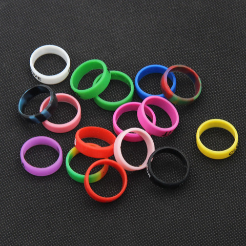 10pcs Colorful silicone rings Anti-Slip Bands silicone ring for vape Anti-scalding Decorative Rings E-Cigarette  Accessories ► Photo 1/6