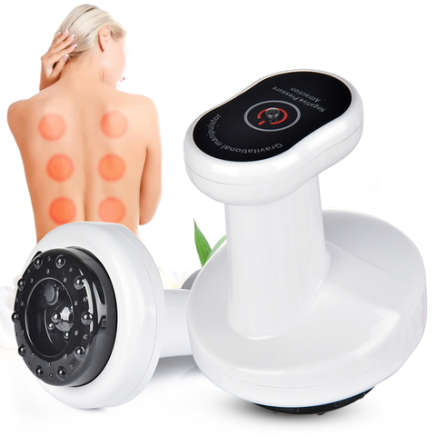 Electric Heating Cupping Suction Cans Vacuum Guasha Massager Anti Cellulite Back Legs Fat Burning Slimming Physiotherapy Cupping ► Photo 1/6