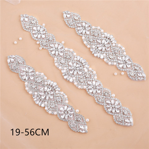 Diamond Bridal Belt Crystals Mariage Rhinestone Applique Embellished Bride Ceinture Luxe Cinturones Para Mujer for Dresse ► Photo 1/6