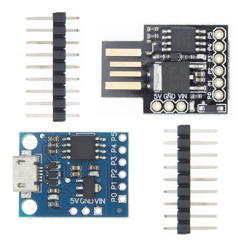 Blue Black TINY85 Digispark Kickstarter Micro Development Board ATTINY85 module for Arduino IIC I2C USB ► Photo 1/6