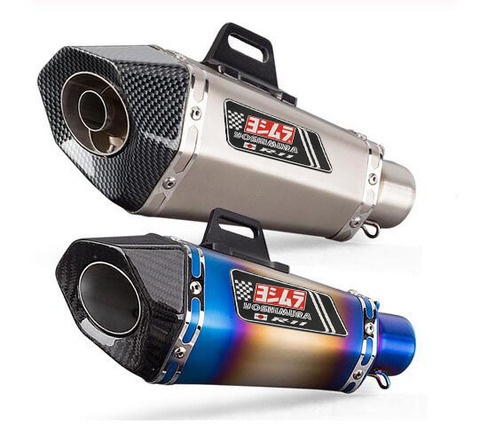 Universal 36-51mm motorcycle exhaust with Db killer  stickers  muffler for  Z900 GSXR1000 SV650 R6 R3 ZX6R ZX10 K7 MT07 ► Photo 1/6