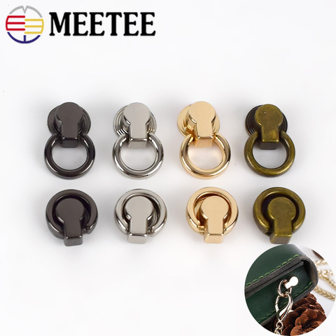 20/50pcs 8x19mm Bag Handle Swivel Rivet Screw Handbag Decor Studs Button Nail Rivets Metal Ring Buckles Snap Hook DIY Accessory ► Photo 1/6