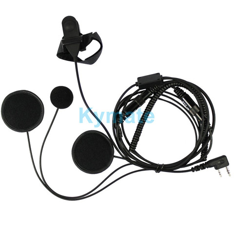 Full Face Helmet Motorcycle Motorbike Headset/Earpiece with Boom Mic & Finger PTT for Baofeng Radio UV5R BF-888S  666 777 2-pin ► Photo 1/6