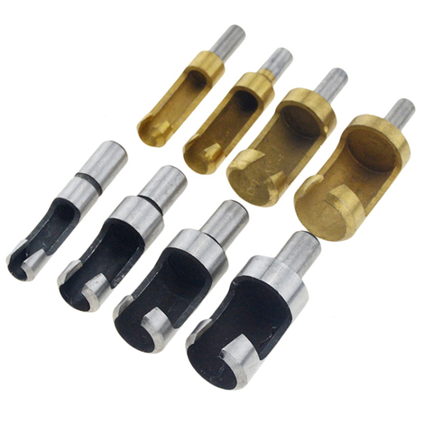 4pcs 6/10/13/16mm Round Shank Carbon Steel Woodworking Plug Cutters Titanium Drill Bit Cork Drill Hole Saw Tool Bored Hole ► Photo 1/6